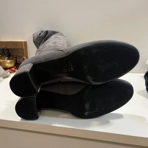 Dark Gray Tory Burch Over the Knee Boots 9.5 - Picture 5 of 5